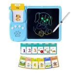 Kiddyz Learning Pad: 112 kalbančių kortelių ir 8,5 colio LCD ra&scaron;ymo plan&scaron;etė - USB įkraunamas lavinamasis žaislas 3-8 metų vaikams