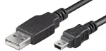 LogiLink USB ilginimo laidas USB A (M) &ndash; mini USB B (M) 1,8 m