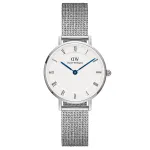 DANIEL WELLINGTON Moteri&scaron;kas laikrodis DW00100684 28mm Sidabrinis nerūdijančio plieno tinklelis