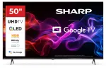Sharp 50HP5265E 50" (127 cm) 4K Ultra HD i&scaron;manusis televizorius, Google TV, Wi-Fi, juodas