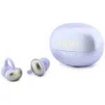 GUESS Open-Ear Wireless Headphones Metallic Finish Electroplated Parts Classic Logo Purple