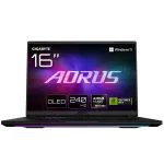 GIGABYTE AORUS MASTER 16 6YJM5DEE65SP ne&scaron;iojamas kompiuteris, 16 colių WQXGA OLED 240Hz, AMD Ryzen 9 9955HX3D, 32GB DDR5, 2TB SSD, GeForce RTX 5080 16GB, Windows 11 Pro, voki&scaron;ka klaviatūra