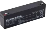 EUROPOWER EP 2.3-12 AGM akumuliatorius 12V 2.3Ah 6-9 metų eksploatacijos trukmė