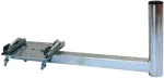 CORAB UBU-38/450-H Universalus balkoninis laikiklis palydovinėms, antžeminėms ir LTE antenoms, 38 mm stiebo skersmuo, 450 mm i&scaron;ky&scaron;a, kar&scaron;tai cinkuotas plienas, metalo pilka