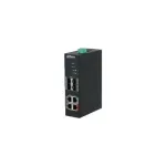 Dahua HS4408-4ET-96 pramoninis nevaldomas PoE komutatorius, 8 prievadai, 4x Hi-PoE 60W, 4x PoE+ 30W, 96W biudžetas, 2x Gigabit jungtis, 2x SFP, DIN bėgis