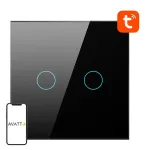 AVATTO TS02-EU-B2 2-jungiklis i&scaron;manusis WiFi juodas