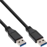 InLine USB 3.2 Gen.1 laidas A tipo vyri&scaron;kas / A tipo vyri&scaron;kas, juodas, 0,3 m