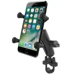RAM Mounts X-Grip telefono laikiklis su vairo U formos varžtų pagrindu