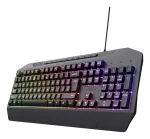 Trust GXT 836 Evocx žaidimams skirta klaviatūra, USB, QWERTY, JAV klavi&scaron;ų i&scaron;dėstymas, juoda