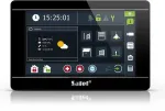 Liečiamasis klavi&scaron;ų skydelis SATEL INT-TSI-B 7 colių LCD sieninis valdymo pultas apsaugos sistemoms