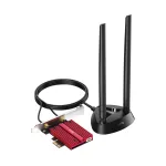 Vidinė WLAN Bluetooth tinklo plok&scaron;tė Cudy WE9300S PCIe, Wi‑Fi 7 (802.11be) trijuostė 2.4/5/6 GHz, 5765 Mbit/s, Bluetooth 5.4, i&scaron;orinė 2x2 antena