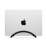 Twelve South BookArc Flex vertikalus stovas ne&scaron;iojamam kompiuteriui MacBook ir ne&scaron;iojamiesiems kompiuteriams, juodas anoduotas aliuminis