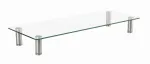 GEMBIRD MS-TABLE-GM-01 stiklinis monitoriaus stovas, juodas, 580&times;210&times;90 mm