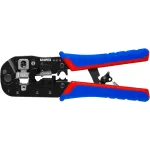 Knipex 97 51 13 kabelių presavimo įrankis, juoda, mėlyna, raudona