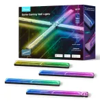I&scaron;maniosios sieninės &scaron;viesos plok&scaron;tės Govee Gaming Wall Lights (4+1) &ndash; Wi-Fi/Bluetooth, daugiaspalvės, 4 vnt., 370&times;45&times;30 mm
