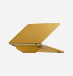 UNIQ Lyden Versa apsauginis folio dėklas, skirtas MacBook Air 13 inch (M2 2022 / M3 2024 / M4 2025 / M5 2026) - geltonas