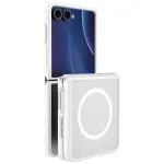UNIQ Veren AF Magclick įkrovimo dėklas, skirtas Samsung Galaxy Z Flip8, baltas