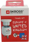 SKROSS Pasaulinis adapteris MUV USB 1.500231C-E &ndash; 2x USB, 1575W maks., baltas