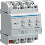 Hager TYAS606D KNX Secure &scaron;viesos/žaliuzių vykdomasis įtaisas 6/3 kanalų 16A C-apkrovai