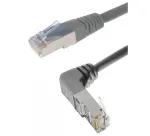 Exertis Connect Cat. 6A S/FTP (PiMF) komutacinis kabelis, kampuotas į tiesų, pilkas, 0,7 m 854302