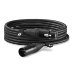 XLR garso laidas R&Oslash;DE XLR6M 6 m juodas Moteri&scaron;kas į Vyri&scaron;ką