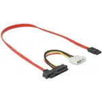 Delock SAS/SATA kabelis - SAS 12Gbit/s - vidinis maitinimas, 4 kontaktų, vidinis SAS, 29 kontaktų (SFF-8482) į SATA (moteri&scaron;ka) - 50 cm