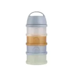 BEABA pieno miltelių indelis, 4 skyriai, &bdquo;Translucent Pebble&ldquo;