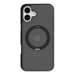 Apsauginis dėklas telefonui Torras Ostand Pro, skirtas iPhone 16 &mdash; Juodas, smūgiams atsparus, plonas dizainas
