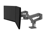 Ergotron LX Pro Tvirtinimo rinkinys (dviguba ranka) &ndash; modulinis &ndash; 2 LCD ekranams &ndash; greta &ndash; aliuminis &ndash; tamsiai pilka &ndash; ekrano dydis: iki 68,6 cm (iki 27 colių) (45-686-293)