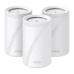 TP-Link BE9300 Viso namo &bdquo;Mesh&ldquo; Wi-Fi 7 sistema (Tri-Band), balta, vidinė, &bdquo;Mesh&ldquo; sistema, trijuostė (2,4 GHz / 5 GHz / 6 GHz), Wi-Fi 7 (802.11be), 9214 Mbit/s