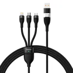 USB kabelis Baseus CASS030101 1,2 m USB A/USB C į USB C/Micro-USB B/Lightning juodas