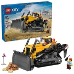 LEGO City 60466 Geltonas buldozeris su priekiniu krautuvu, konstruktorius, 682 detalės, 3 figūrėlės, nuo 8 metų