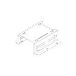 Ne&scaron;iklio plok&scaron;tė Supermicro MCP-220-00044-0N 2,5 colio sidabrinė