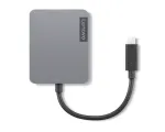 Lenovo 4X91A30366 USB-C kelioninis dokas / prievadų replikatorius, pilka