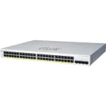 Cisco Business 220 CBS220-24P-4X Smart L2 valdomas komutatorius, 24x 10/100/1000 PoE+ (195 W), 4x 10G SFP+ uplink, skirtas montuoti spintoje