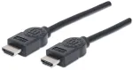 Manhattan 306119 HDMI kabelis, HDMI vyri&scaron;ka jungtis į HDMI vyri&scaron;ką jungtį, ekranuotas, 1,8 m, juodas