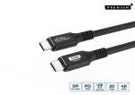 Microconnect USB3.2CC5 USB-C į USB-C kabelis, USB 3.2 Gen 2, 5 m, 100 W, 4K 60 Hz, juodas