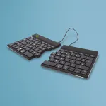 Ergonominė klaviatūra R-Go Split Break su pertraukų programine įranga, i&scaron;skirstyta ergonominė klaviatūra, QWERTZ (DE), Bluetooth, juoda