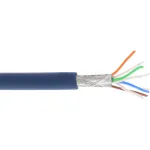 InLine Patch Laidas S/FTP PiMF Cat.6A halogen-free 500MHz mėlynas 100m