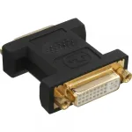 InLine DVI-I adapteris 24+5 moteri&scaron;kas / moteri&scaron;kas, juodas, auksuoti kontaktai