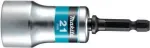 Makita Impact Premier smūginis veržliarakčio &scaron;e&scaron;iakampis antgalis H21, &scaron;e&scaron;iakampio lizdo ilgis 80 mm