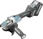 Makita GA041GM201 40V XGT akumuliatorinis kampinis &scaron;lifuoklis 125 mm, su 2 akumuliatoriais ir įkrovikliu