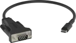 Vision Professional Sirius adapteris - 24 kontaktų USB-C (ki&scaron;tukas) į DB-9 (ki&scaron;tukas) - juodas