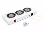 Triton RAC-CH-X24-X1 ventiliatoriaus įdėklas Rack spintai, su termostatu, 230 V, RAL 7035
