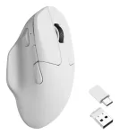 Keychron M7-A3 pelė ambidekstrinė Bluetooth USB Type-C 26000 DPI balta