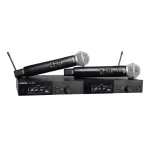 Shure SLXD24DE/B58-G59 - dviejų kanalų skaitmeninė belaidė sistema su dviem siųstuvais ir rankiniais mikrofonais (470&ndash;514 MHz)