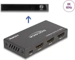 DeLOCK HDMI jungiklis 2x HDMI įėjimas į 1x HDMI i&scaron;ėjimas 8K 60 Hz juodas