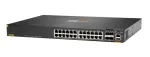 Hewlett Packard Enterprise HPE Aruba Networking CX 6200F 24G 4SFP+ jungiklis - valdomas L3 - 24 x 10/100/1000 + 4 x 100/1000/10G SFP+ - priekiniai prievadai