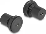 DeLOCK USB 2.0 Micro-B jungtis su įmontuotu lizdu, juoda