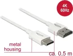 HDMI kabelis DeLOCK 85141 0,5 m HDMI A tipo &ndash; C tipo baltas